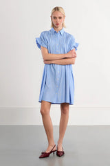 Jilly Smocked Dress | Blue Striped