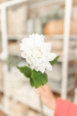 Fresh Touch White Dahlia Spray | 21"