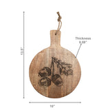 Round Etched Cheese Board | Acorns