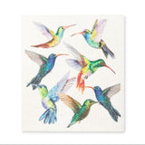 Swedish Dishcloth | Colourful Hummingbirds