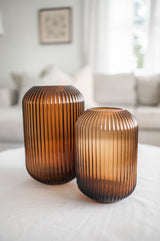 Brown Ridge Capsule Vase | Medium