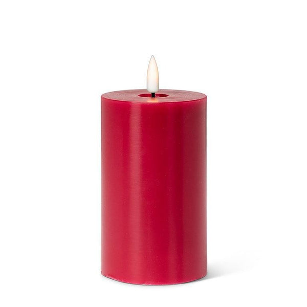 LED Pillar Candle 3x5 | Red