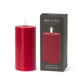 LED Pillar Candle 3x6 | Red