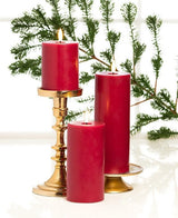 LED Pillar Candle 3x6 | Red