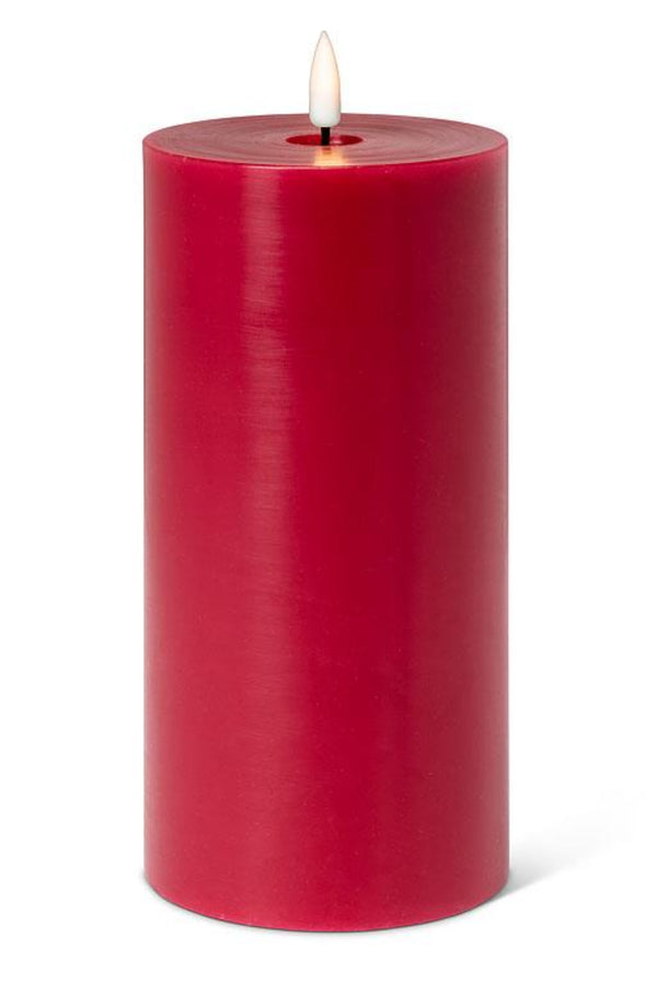 LED Pillar Candle 4x8 | Red