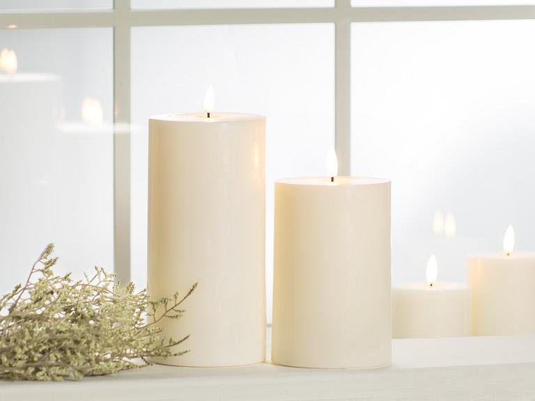 LED Pillar Candle 3x8 | Sand