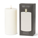 LED Pillar Candle 4x8 | Sand