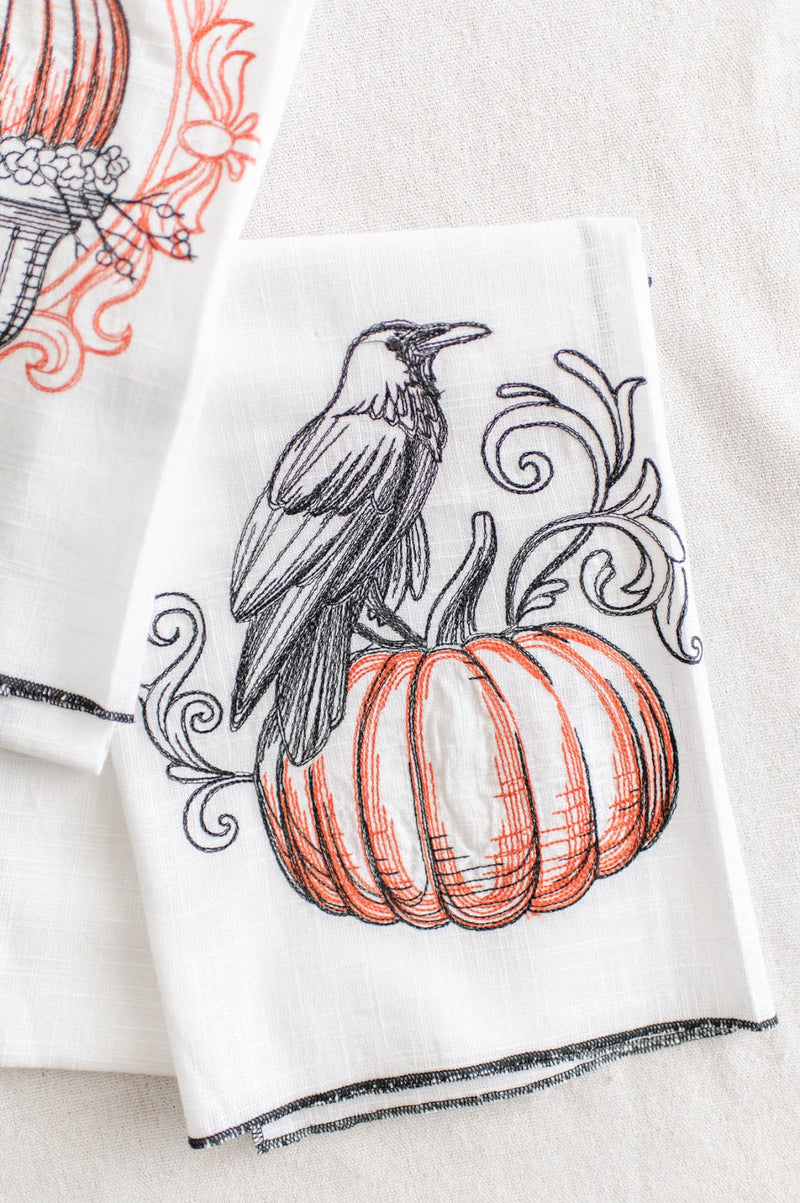 Embroidered Kitchen Towel | Crow - FINAL SALE