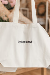 Embroidered Canvas Tote Bag | Mamacita
