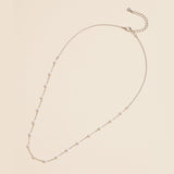 Pearl Link Necklace | White Gold