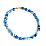 Resin Stone Necklace | Blue Marble