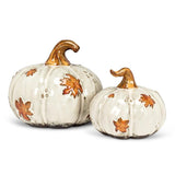 Falling Leaves Pumpkin | Large