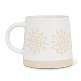 Wide Base Mug | Snowflake Row