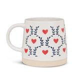 Wide Base Mug | Scandi Hearts - FINAL SALE