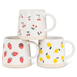 Wide Base Mug | Cherries