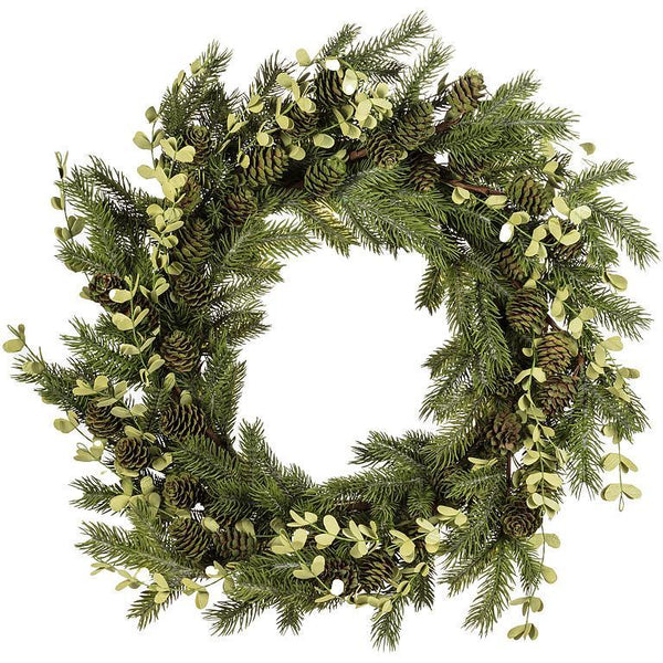 Winter Greenery Wreath | 16"