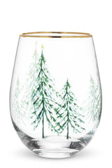 Winter Trees Stemless Goblet