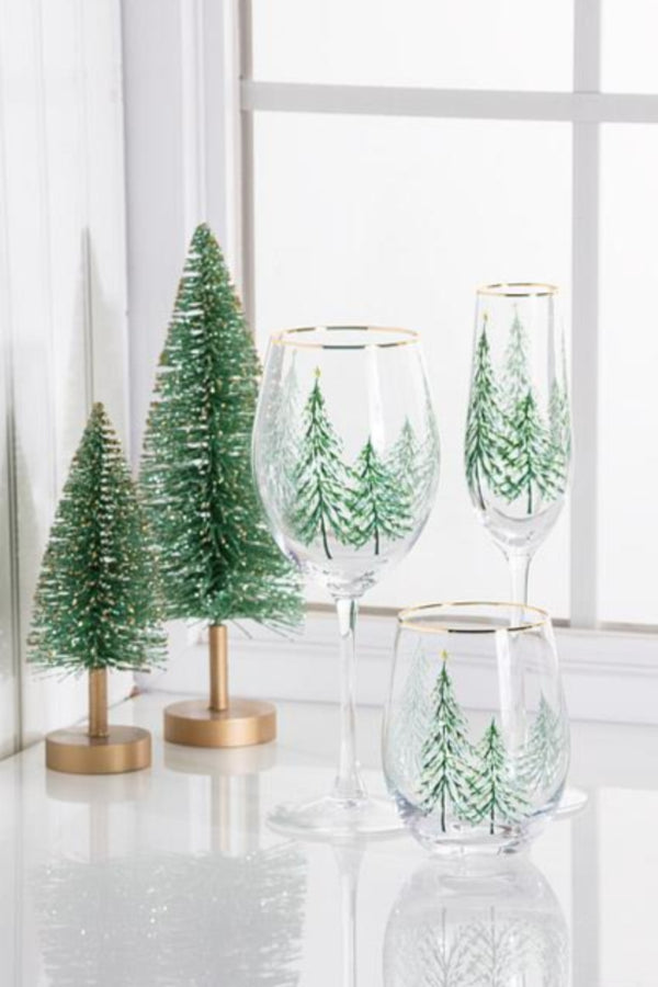 Winter Trees Stemless Goblet