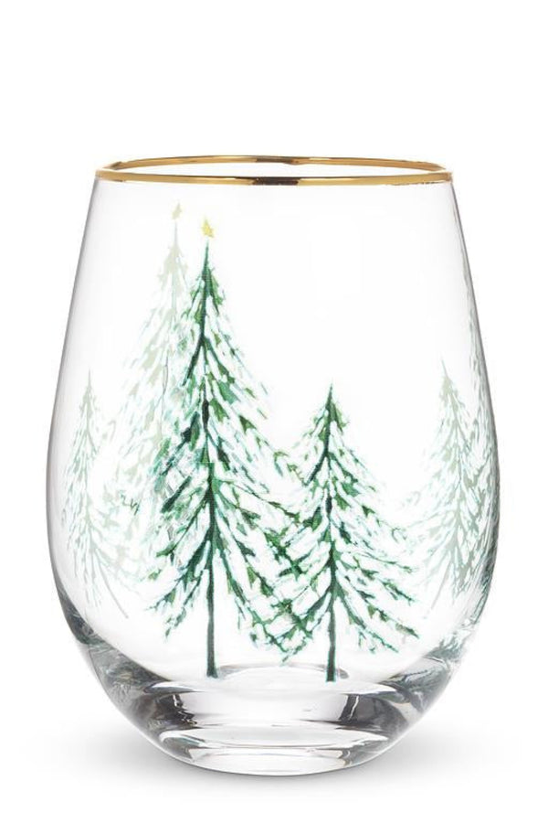 Winter Trees Stemless Goblet