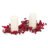 Red Berries Candle Ring