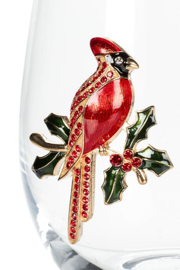 Jewelled Cardinal Stemless Goblet