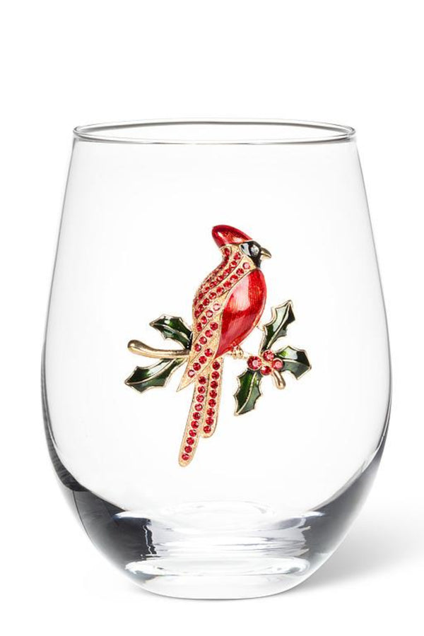 Jewelled Cardinal Stemless Goblet