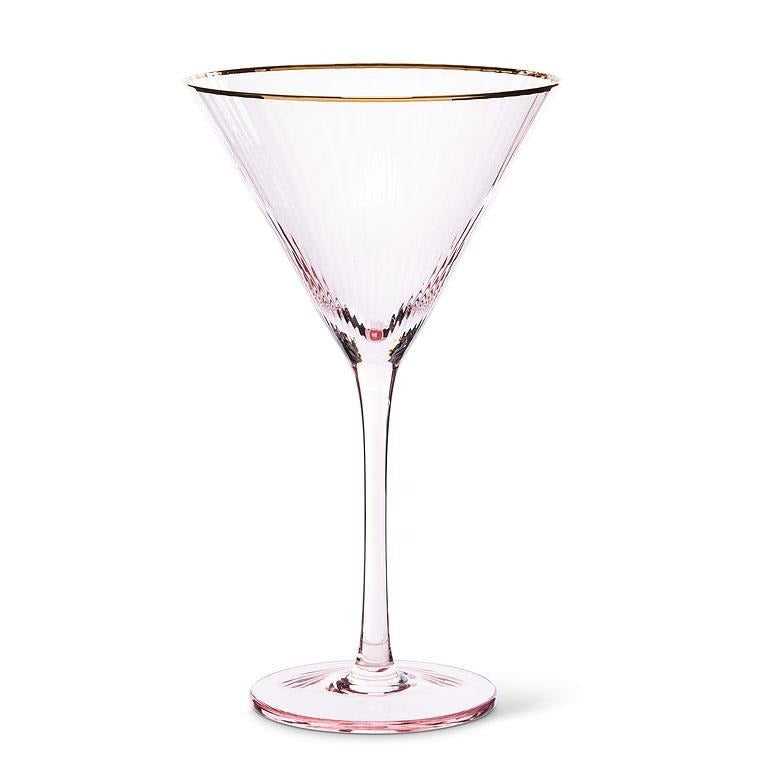 Optic Martini Glass | Pink