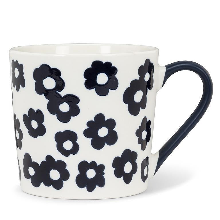 Graphic Flower Mug | Navy