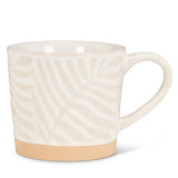 Tropical Leaf Mug | Ecru