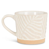 Tropical Leaf Mug | Ecru