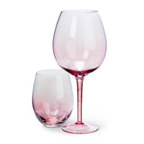 XL Iridescent Wine Glass | Pink