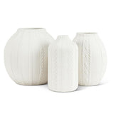 Knit & Cabled Vase | Round