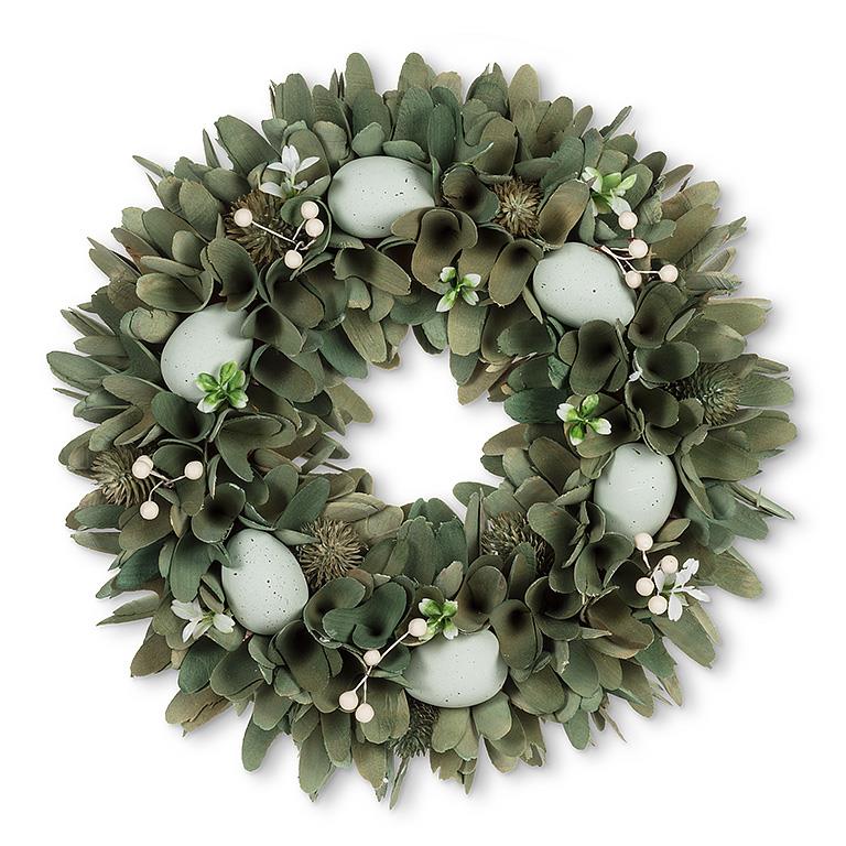 Florette Wreath | Blue Eggs