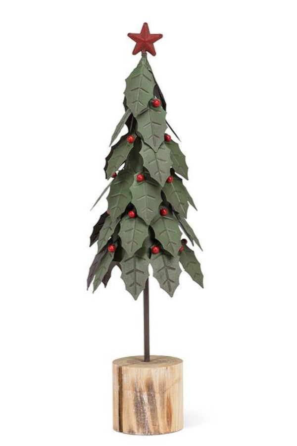 Holly Tree On Log | Medium