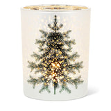 Frosted Tree Candle Holder | Medium