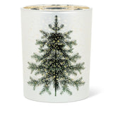 Frosted Tree Candle Holder | Medium