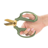 Short Blade Floral Snips | Green