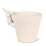 Planter Hanger | White Iron Bunny