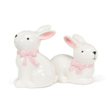 White Bunnies Salt and Pepper Set