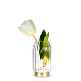 Gold Base LED Vase | Medium