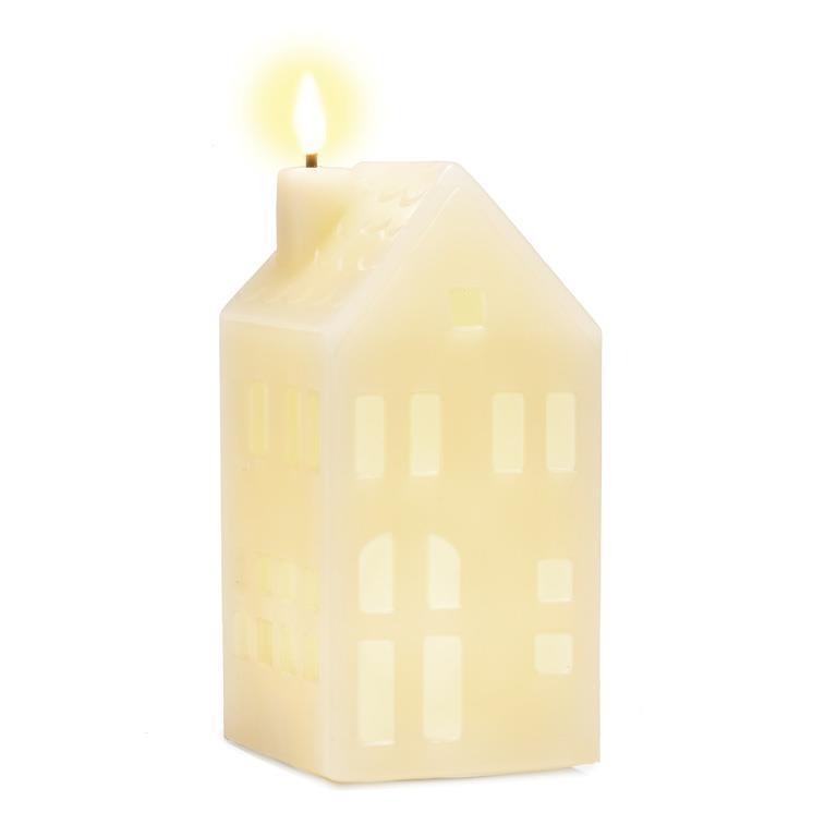 LED House Candle | Ivory