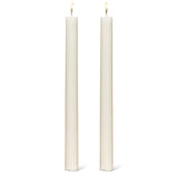 Set of 2 Ridged Tapers | Ivory