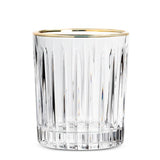 Ribbed Tumbler | Gold Rim