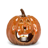 Classic Jack O'Lantern Candle Holder | Orange