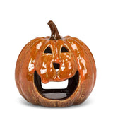 Classic Jack O'Lantern Candle Holder | Orange