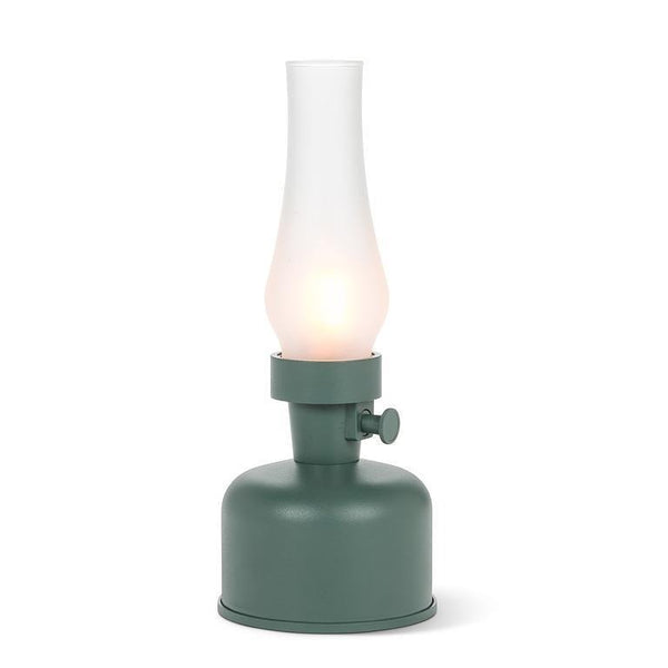 LED Frosted Chimney Lantern | Green