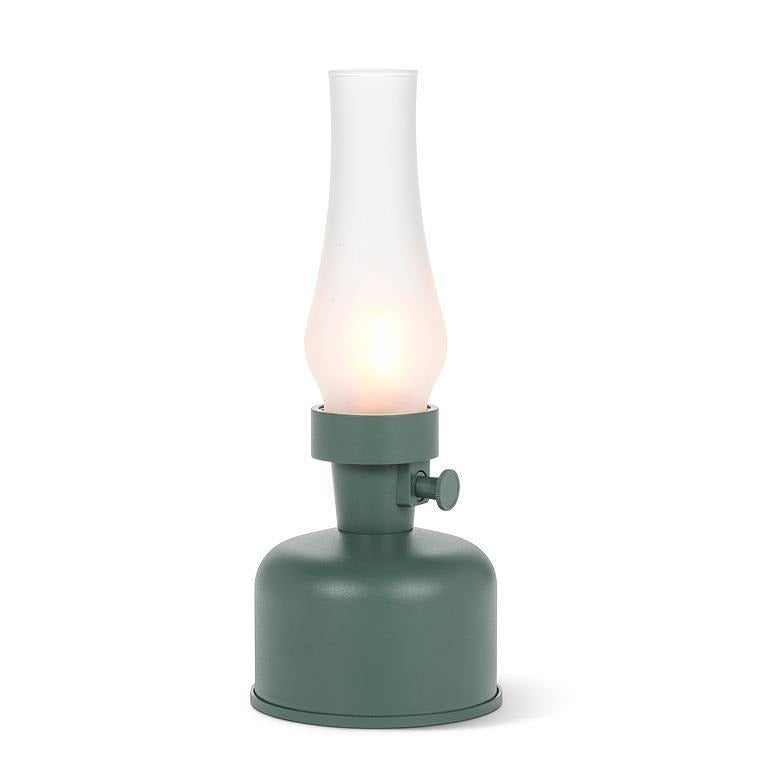 LED Frosted Chimney Lantern | Green