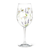 Lavender & Bees Wine Glass