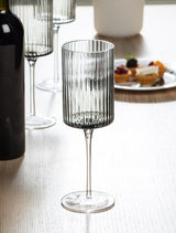 Vertical Optic Wine Glass | Smoke