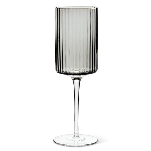 Vertical Optic Wine Glass | Smoke